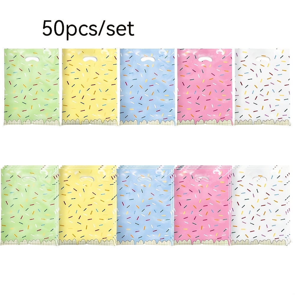 E-shop Geschenk für Sie/Ihn 50 Stück/Set (Packung mit 50 Stück) kleine Geschenktüten geeignet für Partys, Hochzeiten, Geburtstage – Mehrfarbige &