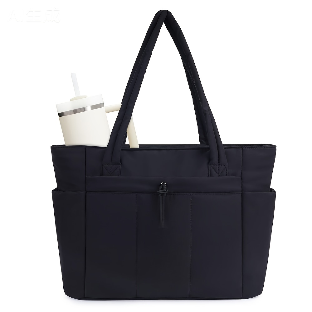 E-shop 1 Stück Damen Tote Bag, Modische Damenhandtasche | Laptoptasche | Gepolsterte Reisetasche mit Reißverschluss. Großes Fassungsvermögen mit
