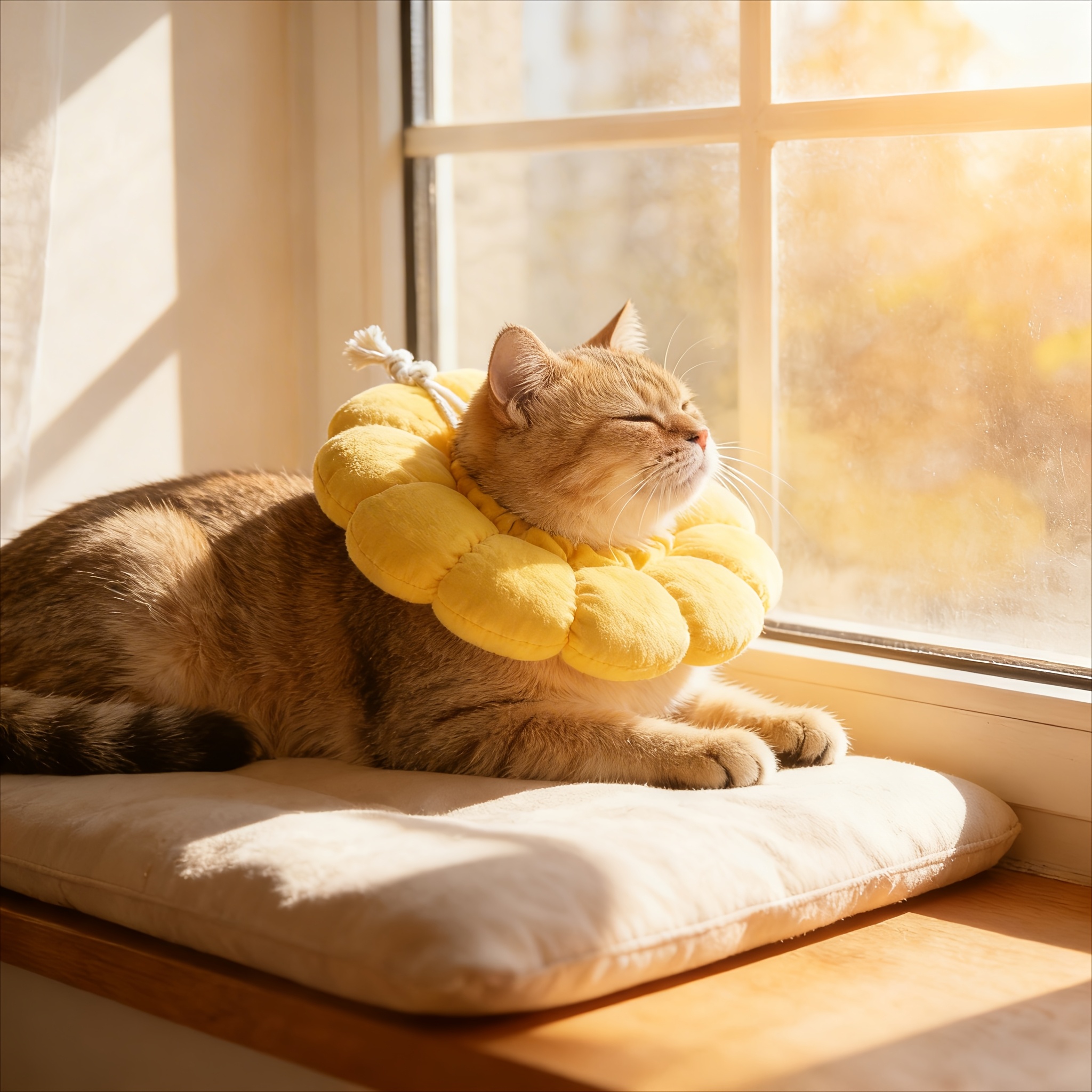TEMU Collar con Diseño de Flores para Gatos y Perros. Tamaño Ajustable, de Usar, Detiene Eficazmente el y . Artículo de Protección para la