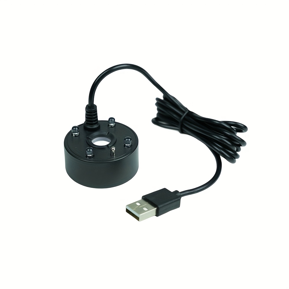 Mini Mist Light for Fish Tanks, Indoor Fountain Atomizer, Small Pond Mist Maker, Air Humidifier, Perfect for Aquariums and Halloween Decorations, Without Battery