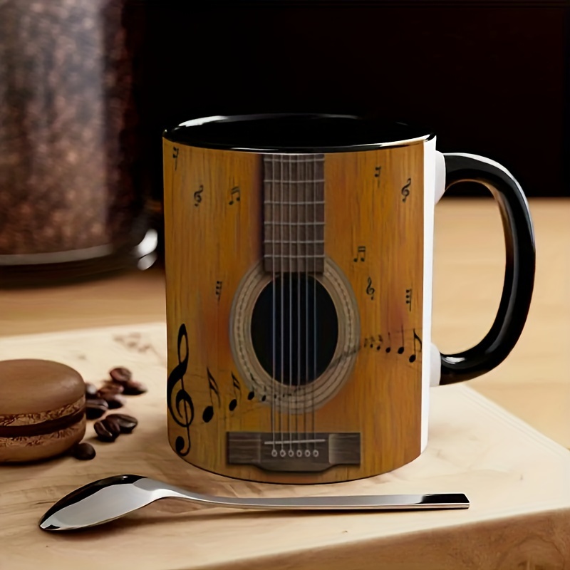 

Classical Guitar Mug - 11oz Ceramic Coffee Mug For Guitarist And G, Personality Cup