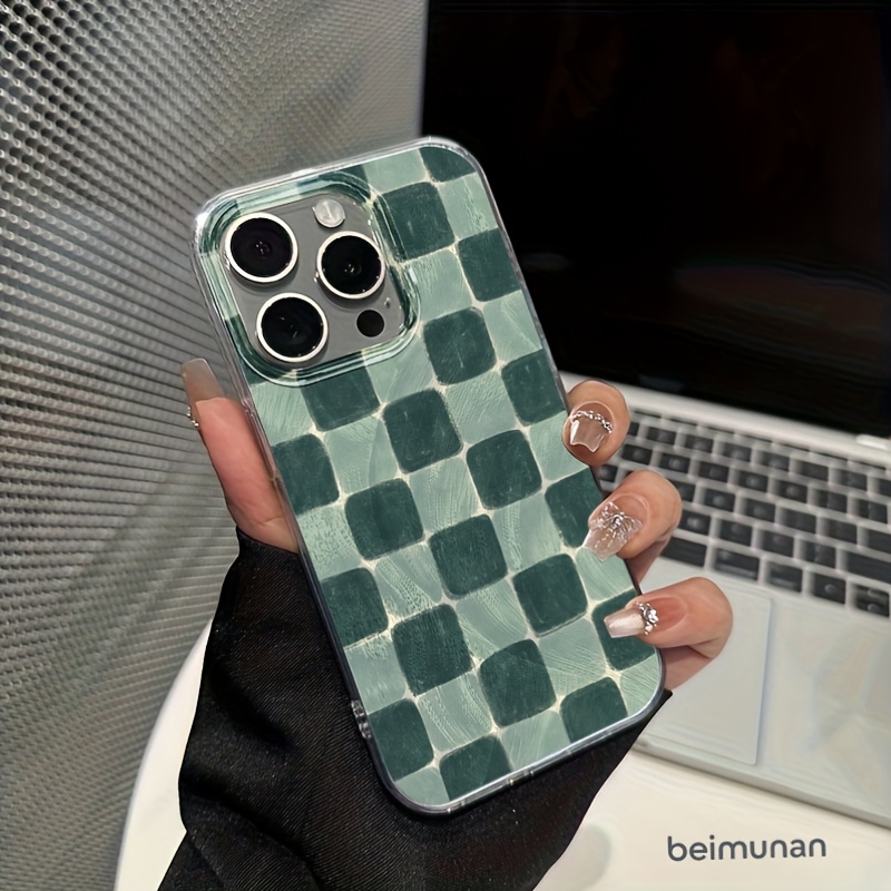 TEMU Phone Case - 1pc Of Stylish And Minimalist Patterned Printed Soft Shell Case Against Drops, Suitable For Iphone 17/16/12/13/14/15 Plus Pro