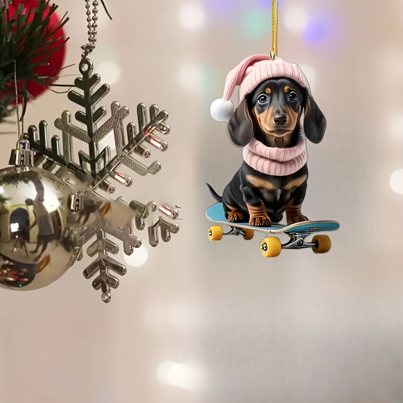 

1pc Christmas Pendant - 2d For , Bag & Keychain - Decor
