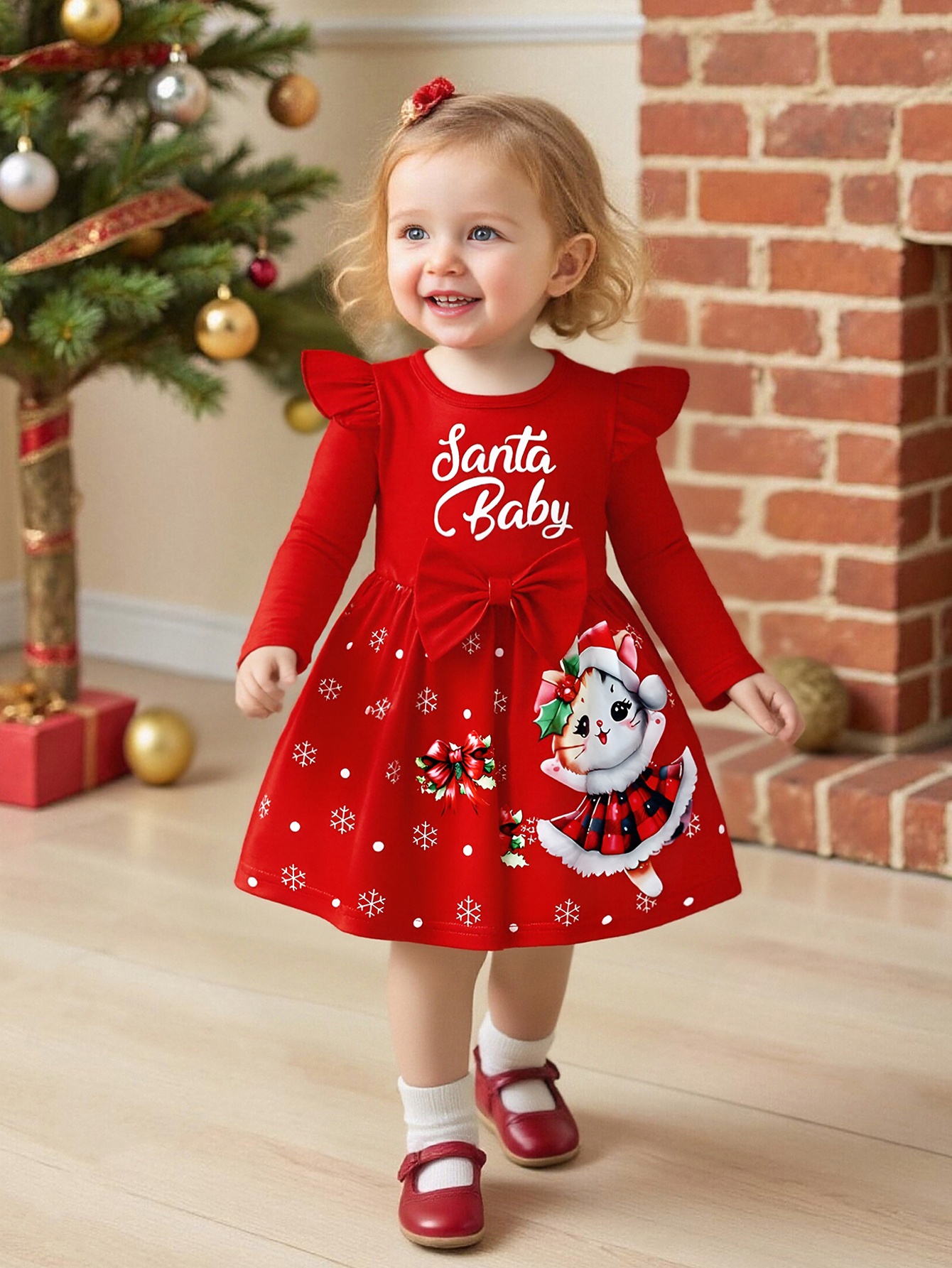 new christmas dress baby girls featuring christmas baby - Temu Italy