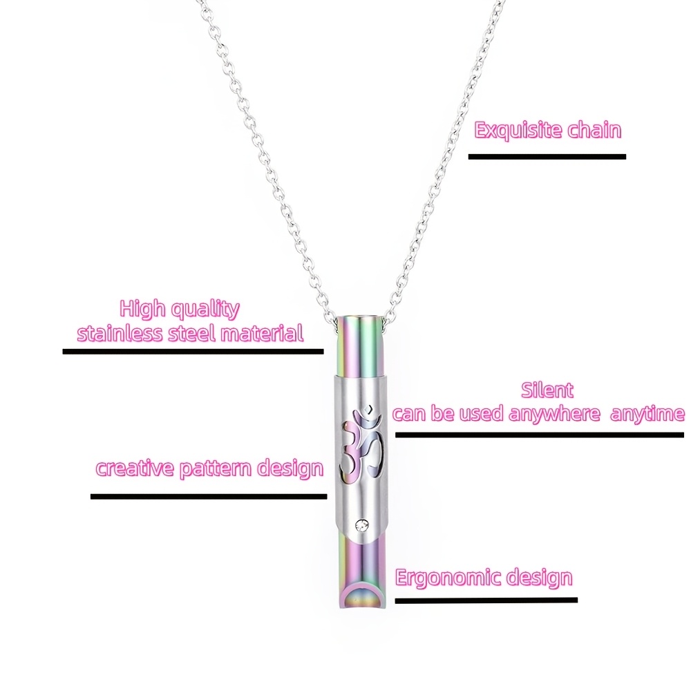 Mindfulness Deep Breathing Necklace, Unique Gift for All