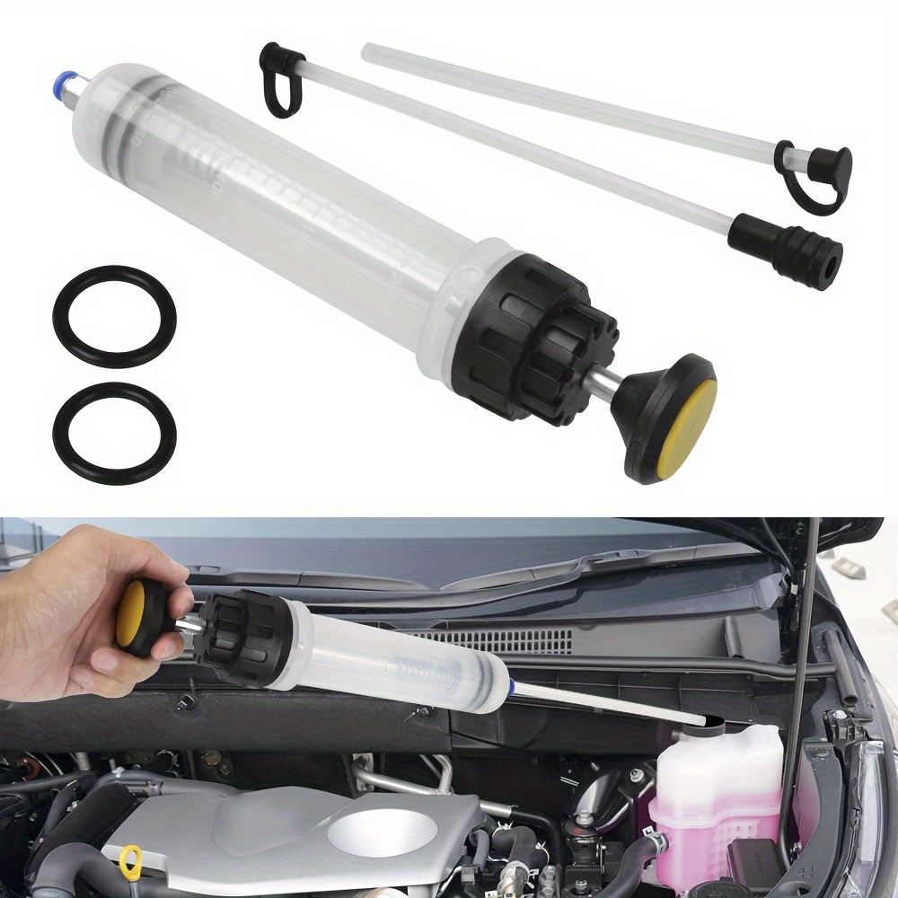 Temu Herramienta Para Coche Extractor De Aceite De Coche Bomba De Transferencia De Fluido De Aceite Manual Jeringa De Llenado De 200Cc Botella De Entr