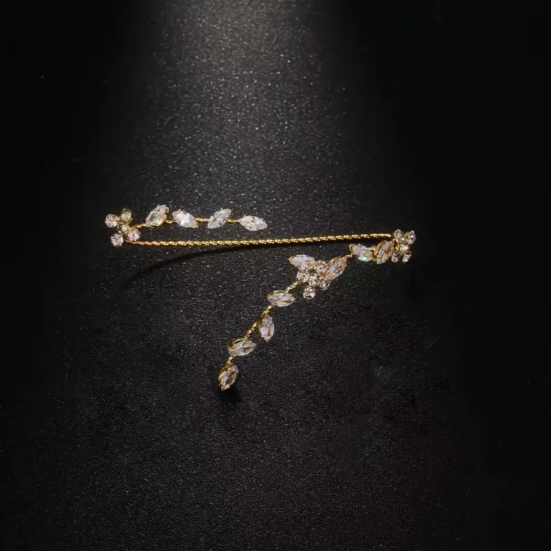 womens elegant leaf bracelet delicatechain with leaf wedding party everyday jewelry year round versatile formal casual bracelet for women minimalist gift sophisticated chic style fine Product details 4
