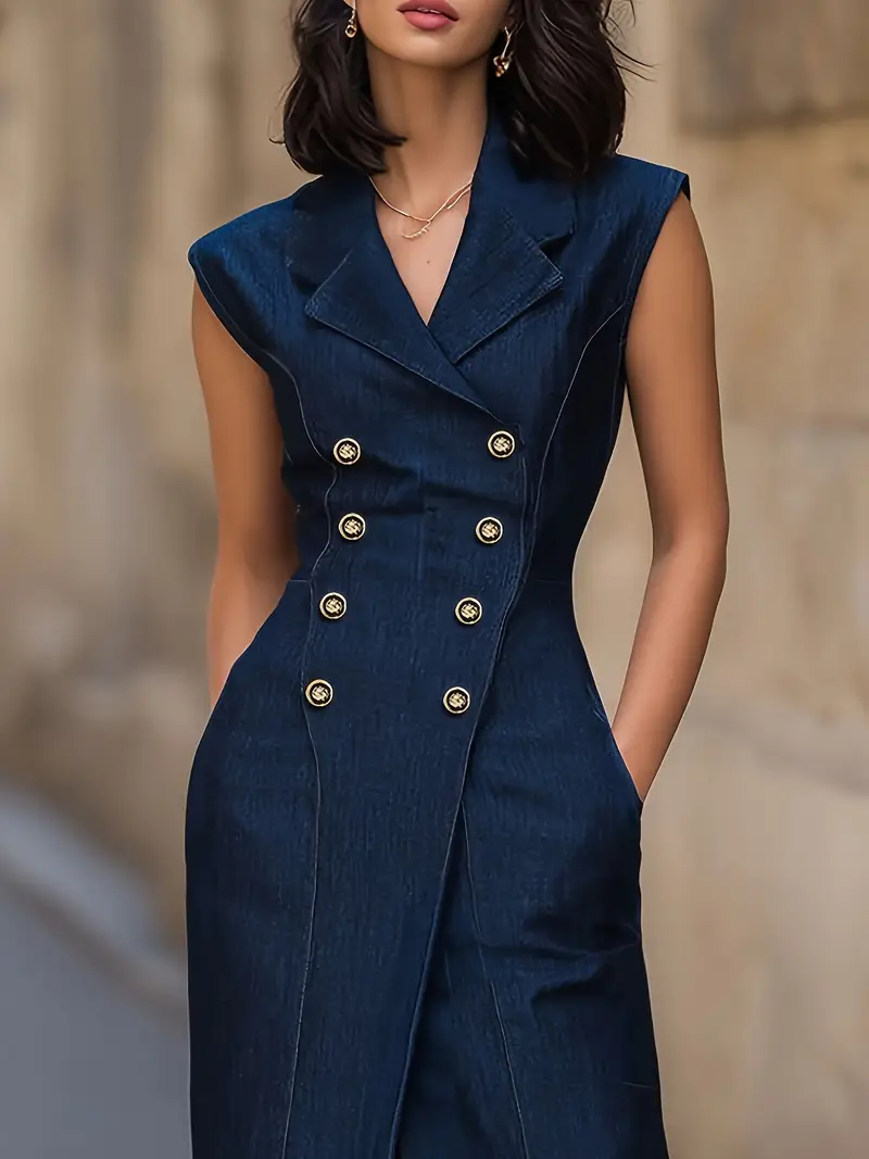 double denim fancy dress FashionNova Deandra Denim Stretch Maxi Dress