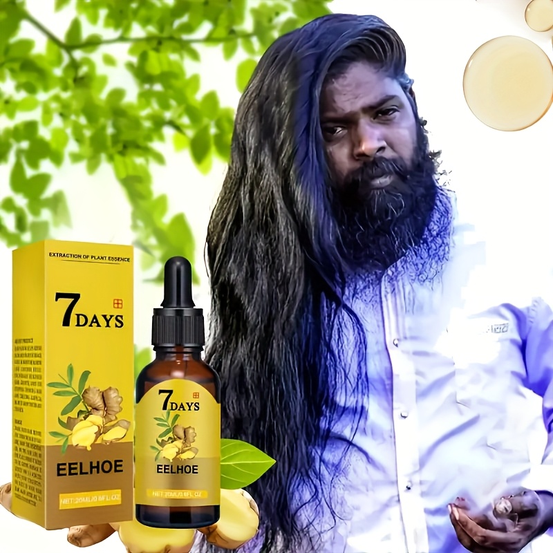TEMU Ginger Spray, Moisturizing Massage Scalp, Hair Care Liquid, Biotin Hair Care Serum For , 7 Day Ginger Hair Care Essential Oil Suitable For All