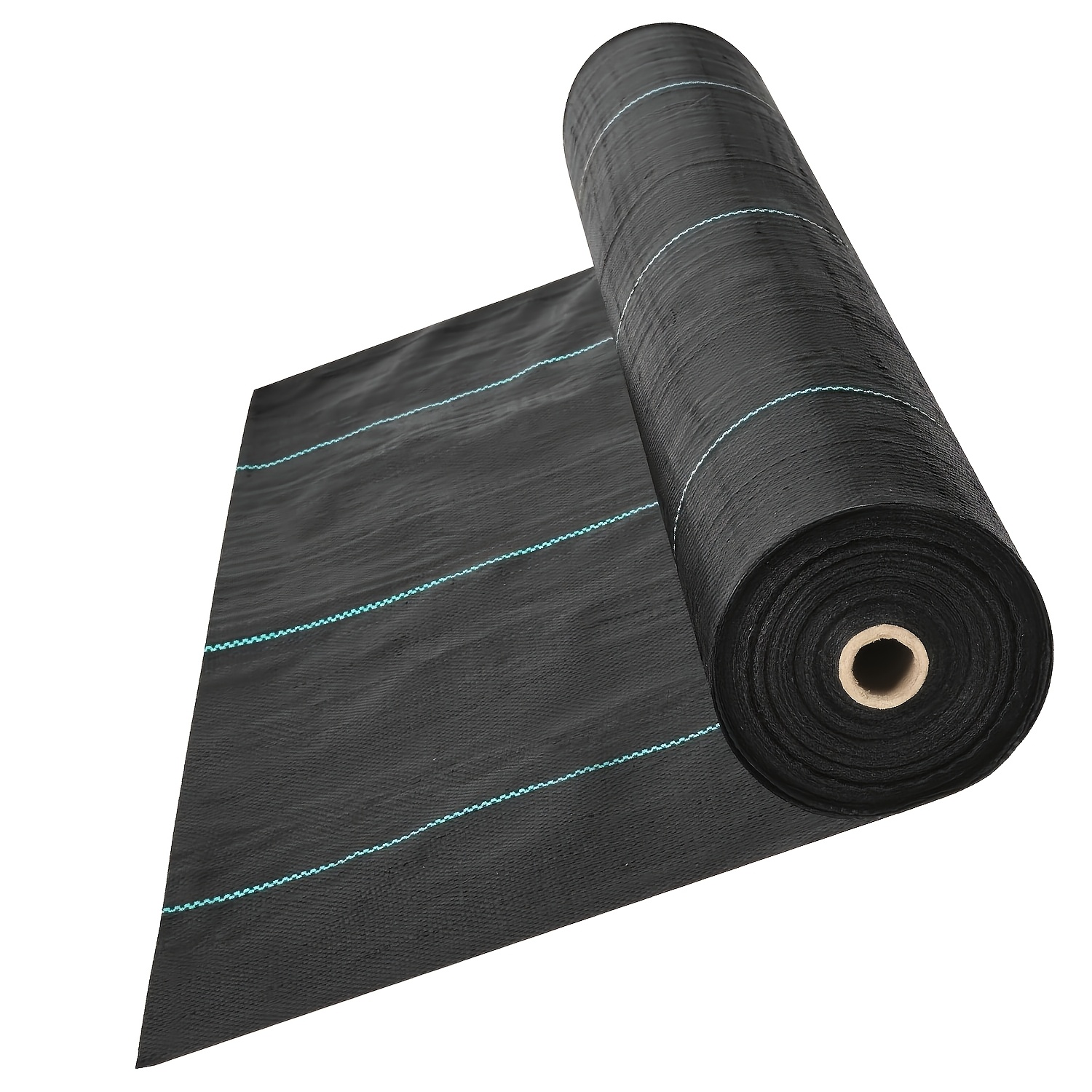 6-Pack Woven Driveway and Landscape Fabric, Heavy Duty Weed Barrier, 2.4 oz and 4.2 oz, Black, Various Lengths