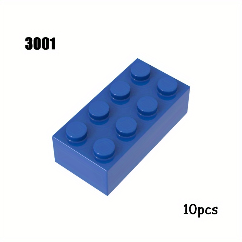 10pcs 2x4 Base Brick Set 3001 for MOC Building Blocks