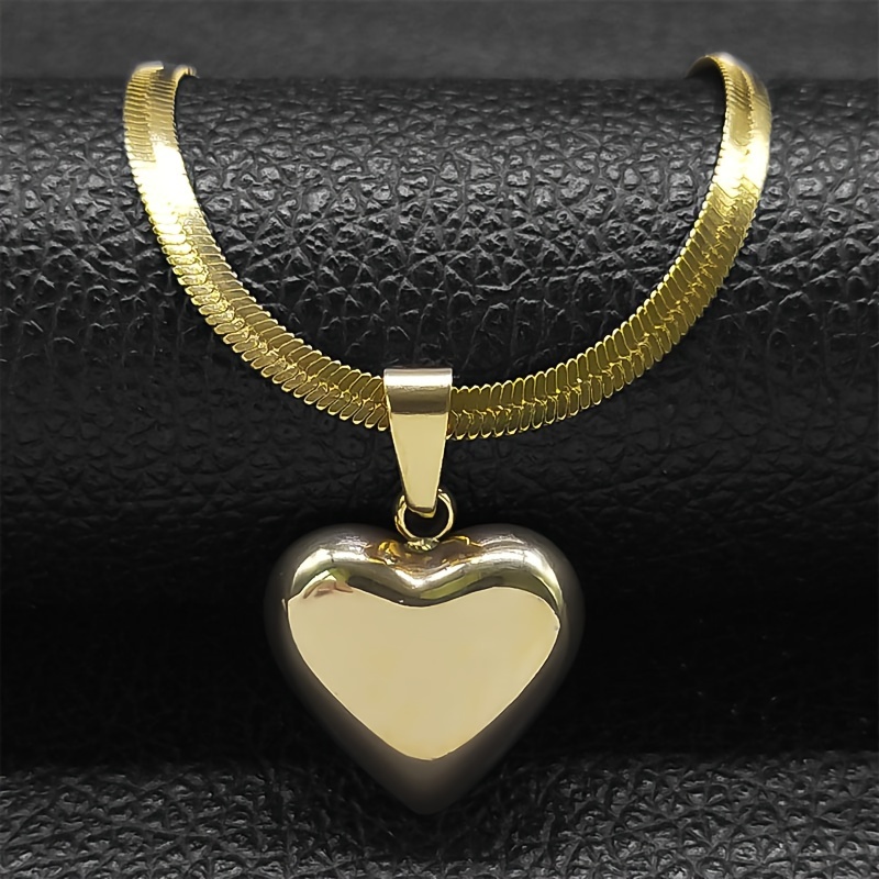 

Stainless Pendant Necklace Women's Throttle Gold Plated Necklace Girlfriend Fashion Jewelry Gift