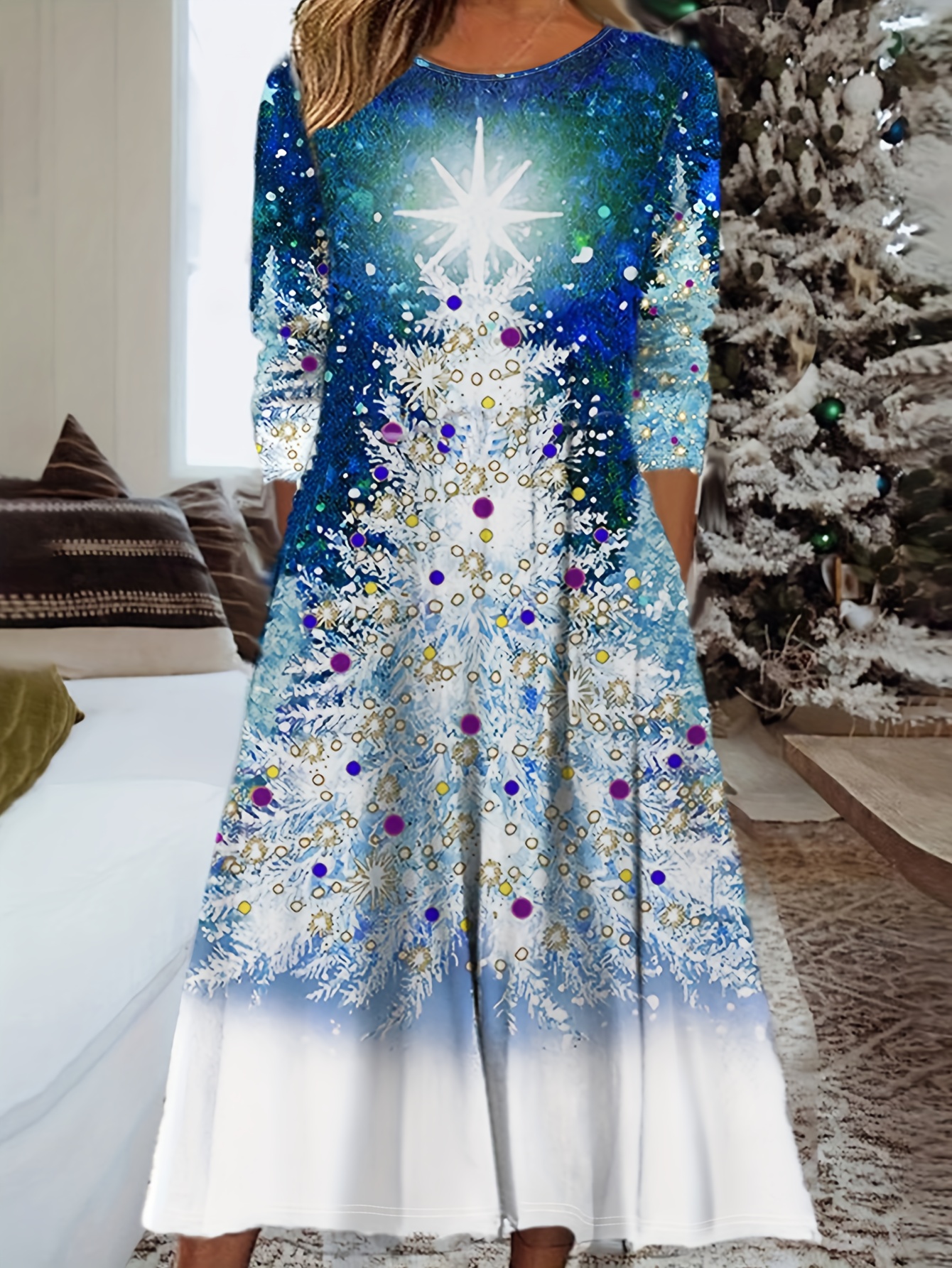 night club dresses Plus Size Sleeveless Christmas Party Dress main image 0