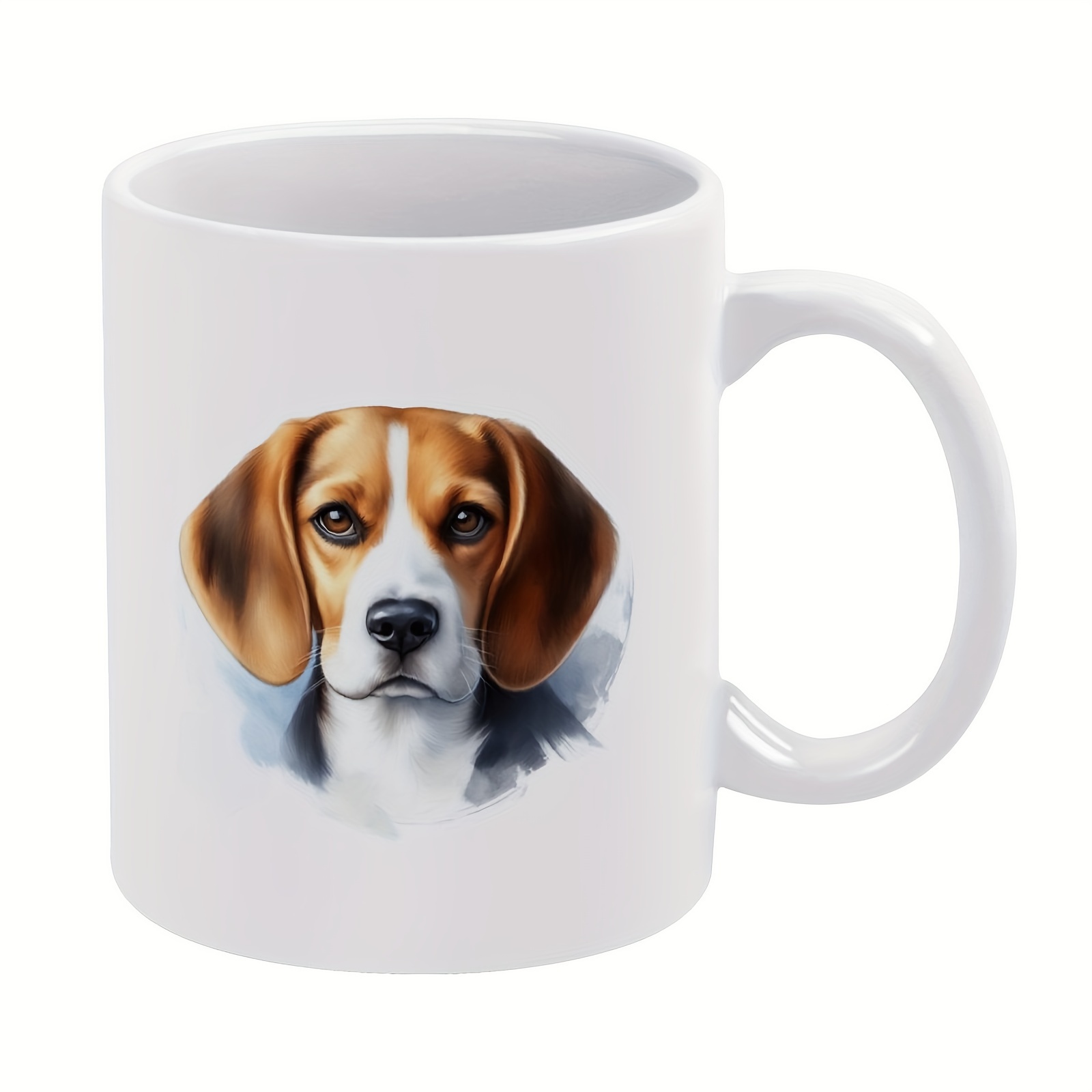 

1pc 11oz Mug, Coffee Mug, Beagle Gift For Friends, Sisters, Coffee Drinker, Owner, Ceramic Cup, Christmas Gift