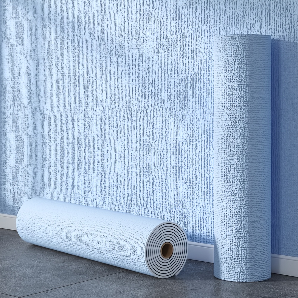 TEMU 2 Rolls Of Removable Self-adhesive Linen Textured Wallpaper | Easy To Clean And Install, Home Decoration, Panels, Suitable For Living Room,