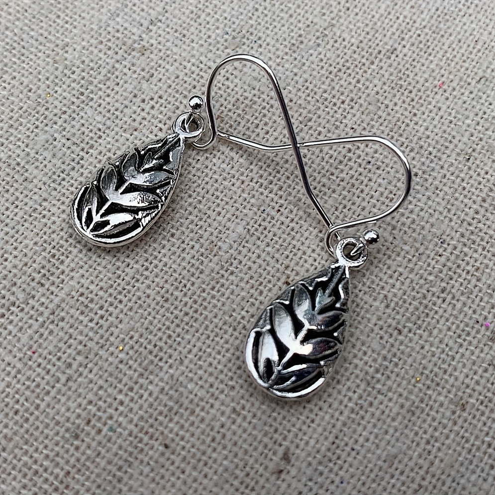 Bohemian Teardrop Leaf Drop Earrings for Women