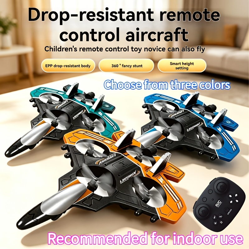 828 Remote Control Foam Airplane with Lights and Speed Mode