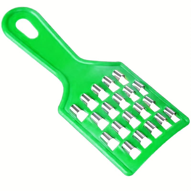 Cabbage Preparation Tool | Manual Vegetable Mincing Gadget, Grater, Cabbage Flaking Tool, And Vegetable Flaker, 420 Stainless Steel, Round Blade
