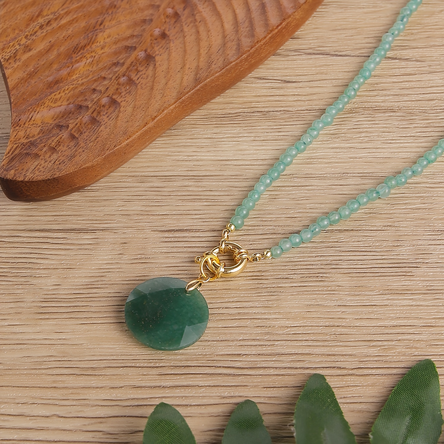 Minimalist Men's Natural Stone Necklace with Tiger's Eye & Lapis Lazuli