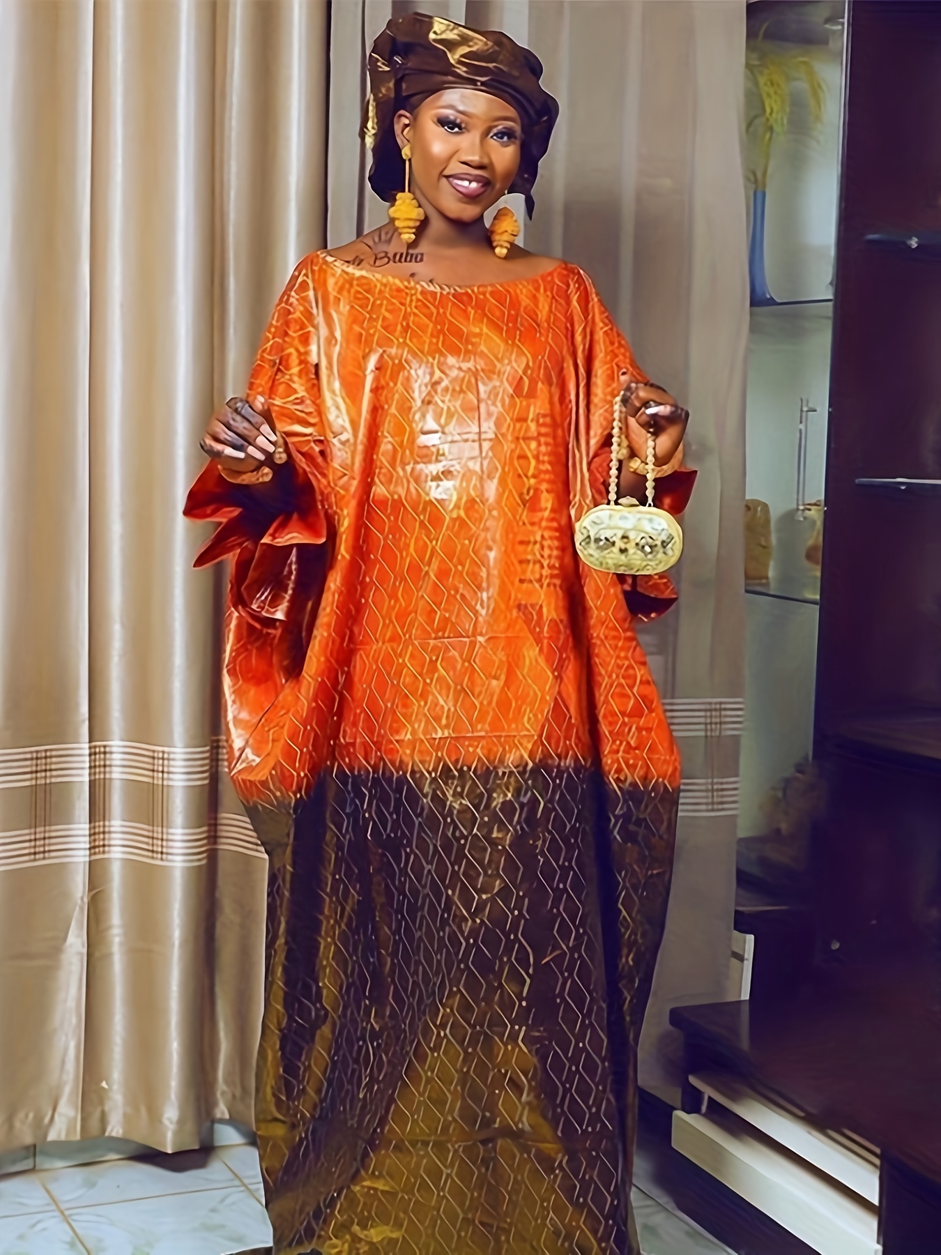 plus size african dresses women printed ankara original Temu