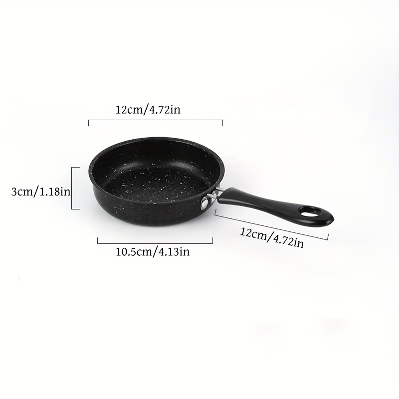 Sartén Multifuncional Antiadherente de 14 cm de Diámetro, Fácil de Limpiar, Mini Sartén para Huevos y Filetes, Adecuada para 11 Fiestas, Compatible con Placas de Inducción y Cocinas de Gas - Elección Ideal para Cocinar Desayunos y Almuerzos