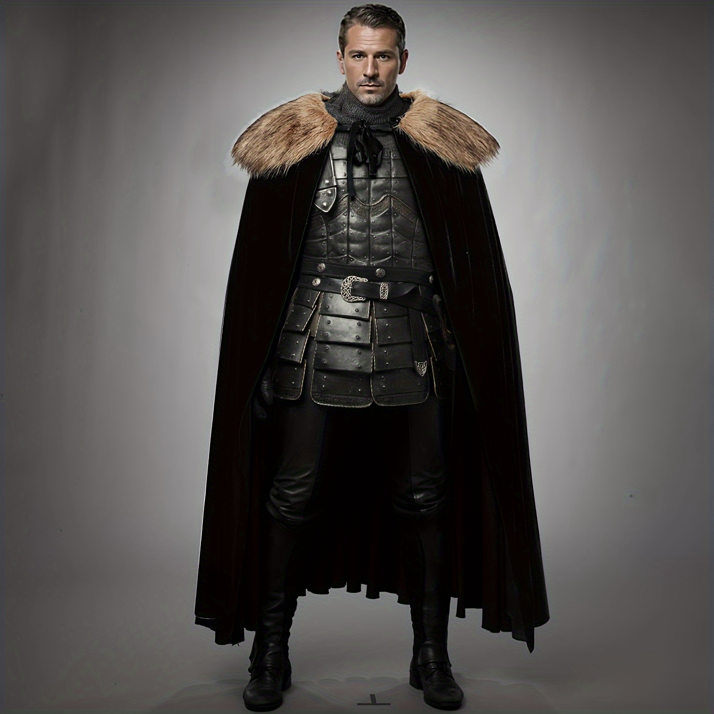 adult medieval viking cloak cape cosplay costume renaissance king cloak   halloween outfit