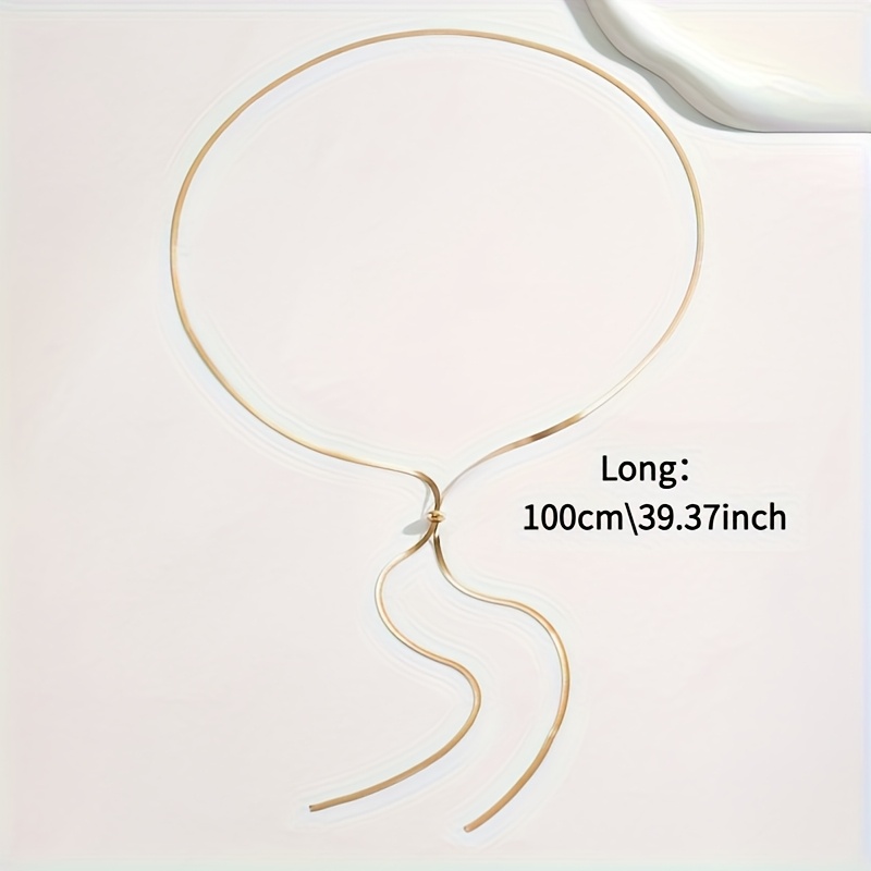 Adjustable Y Shaped Long Necklace for 4 Seasons