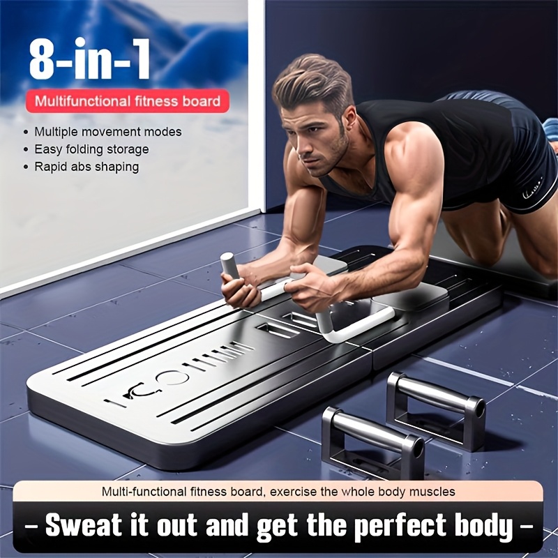 

Multifunctional 8in 1 Abs Fitness Board, , Abs Exercise Equipment For Abdominal And Training, Home Gym Fitness Exercise Board, Foldable, Lightweight And Exercise, Best For Christmas, Thanksgiving