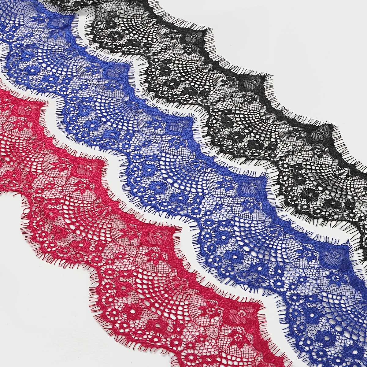 3yds bag 14 color   flower embroidery lace lace fabric   ribbon decorative   suitable for sewing decal and craft projects clothing decoration and home decoration