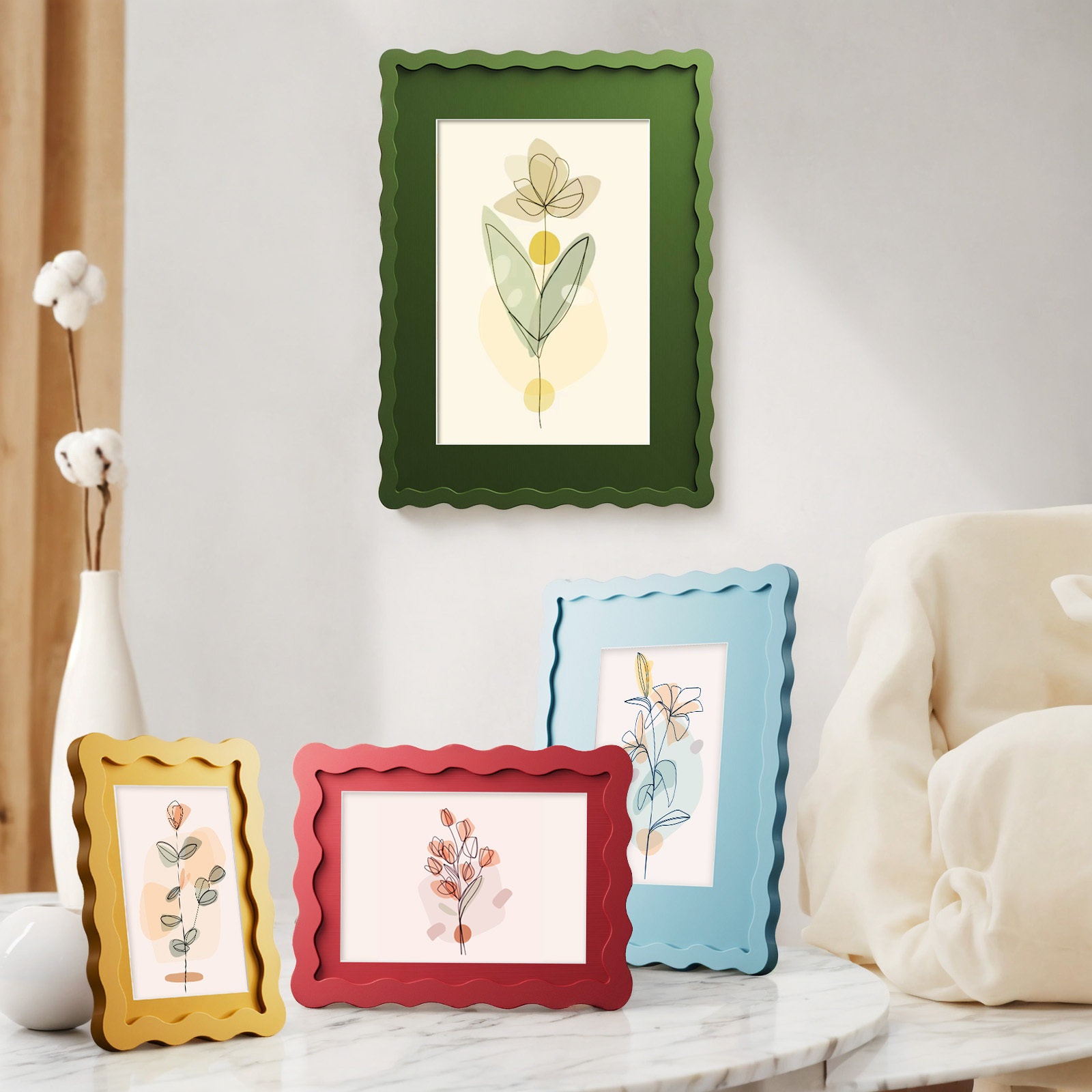 11x14   color photo frame vibrant floral decorative art frame with light   vertical rectangular tabletop wall display for home decor durable construction light decor