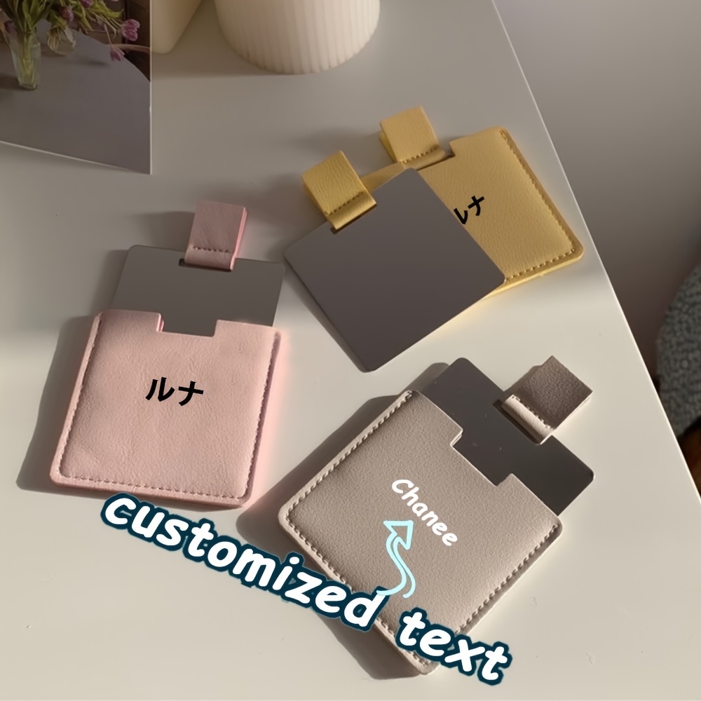 Custom Square Stainless Steel Mirror with Personalization