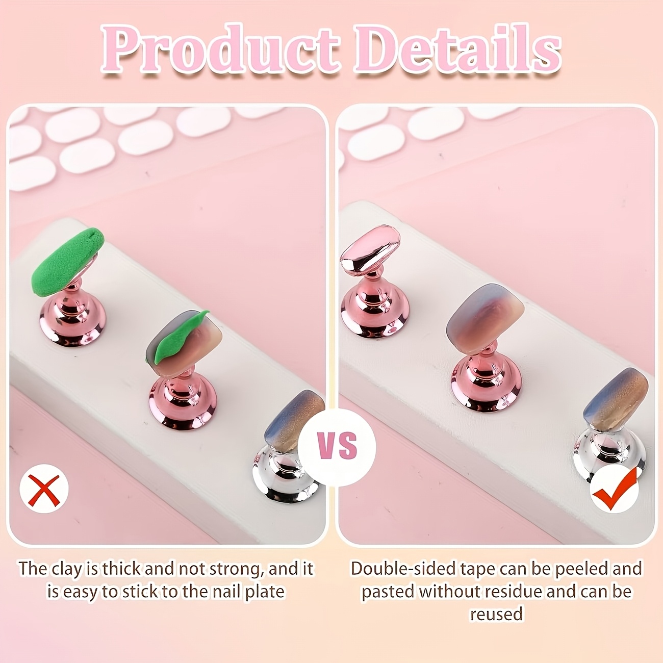 Transparent Adhesive Dots for Nail Art