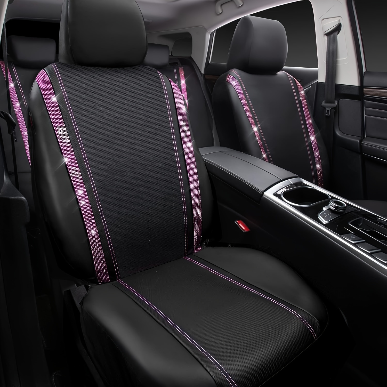 DEHIWI Gold Bling Car Seat Covers 1 Washable Soft Seat Protector Car Mat Covers Auto Accessories Fit Most Cars Sedan SUV Van　並行輸入品 DEHIWI Gold Bling Car Seat Covers 1 Washable Soft Seat Protector