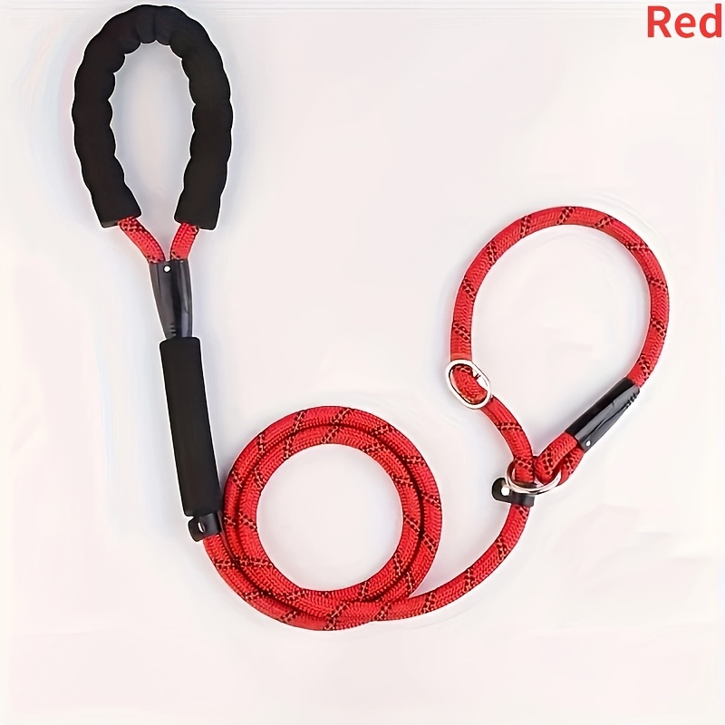 P-Rope Integrated Pet Dog Leash Collar with Adjustable Collar