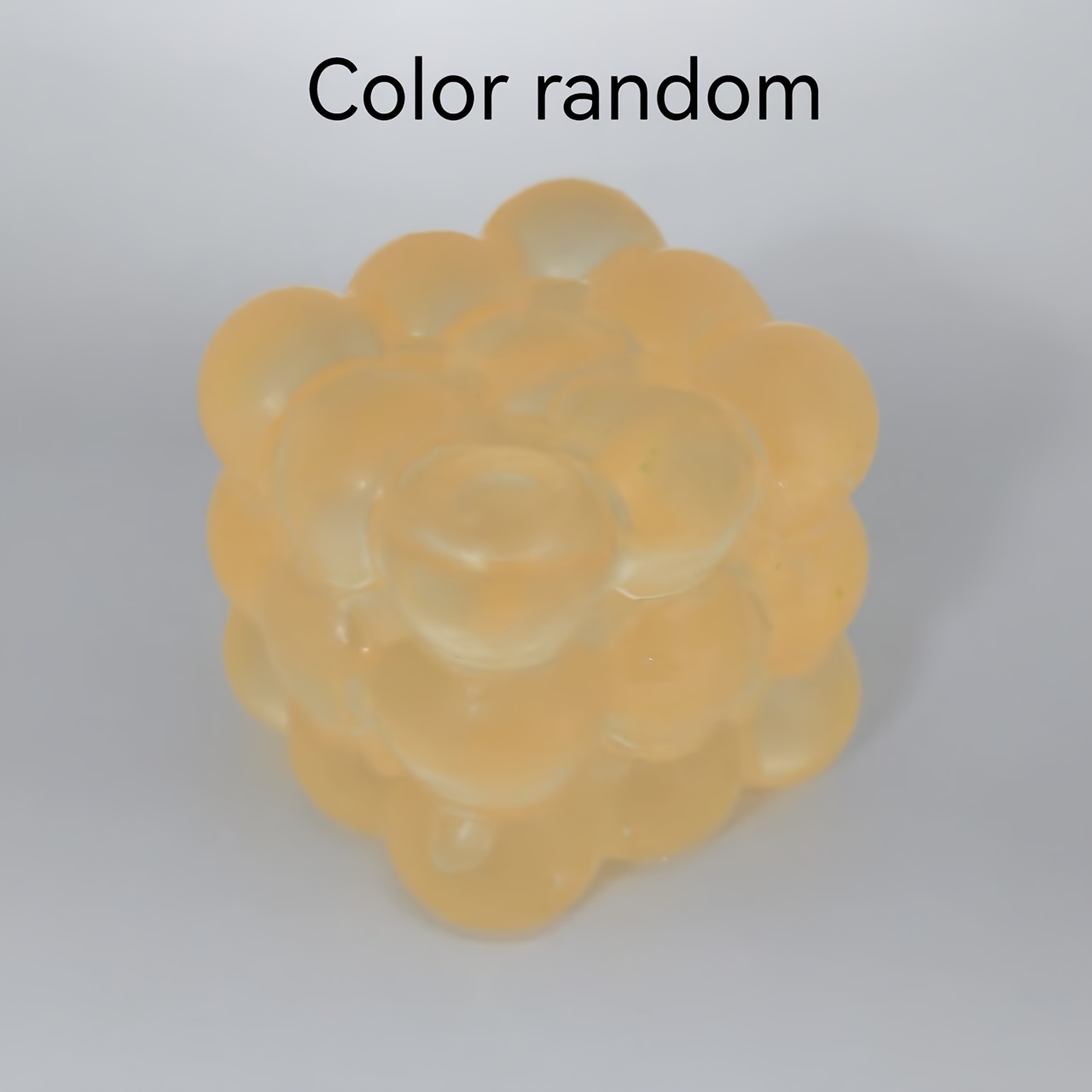Image of 1 Cube-shaped Toy With A Soft Texture That Bounces Back When . Ideal As A Desk Toy, For , Or As A Birthday/gift For Any Occasion, Including Christmas. Random Delivery.