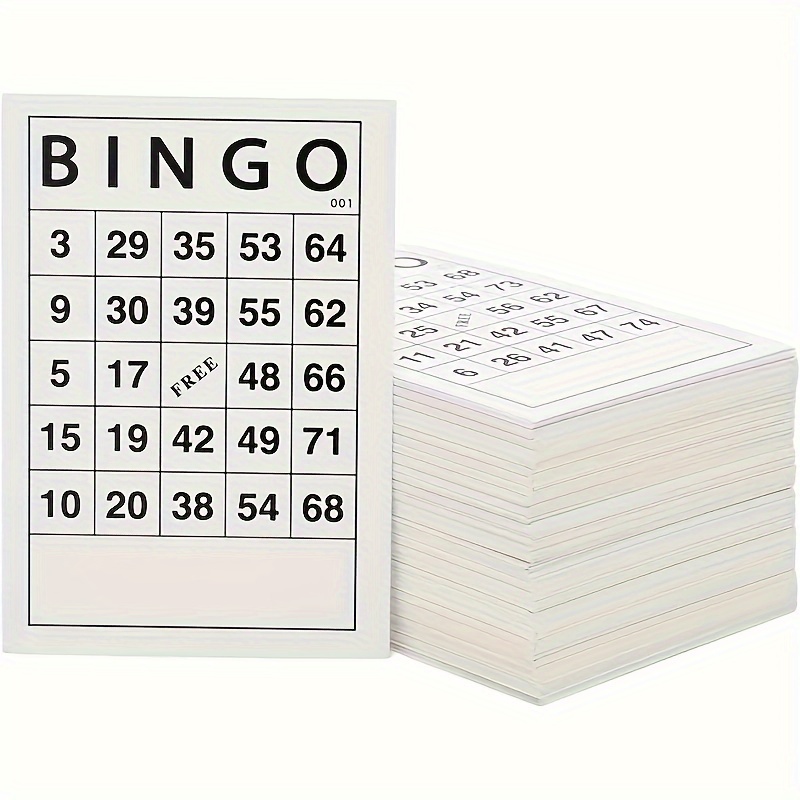 

Set For Adults - 60 Reusable Paper Bingo Cards - Ideal For Birthday, Bachelor Parties & Classroom Activities - No-electricity Party Game, 14+ (6x7")