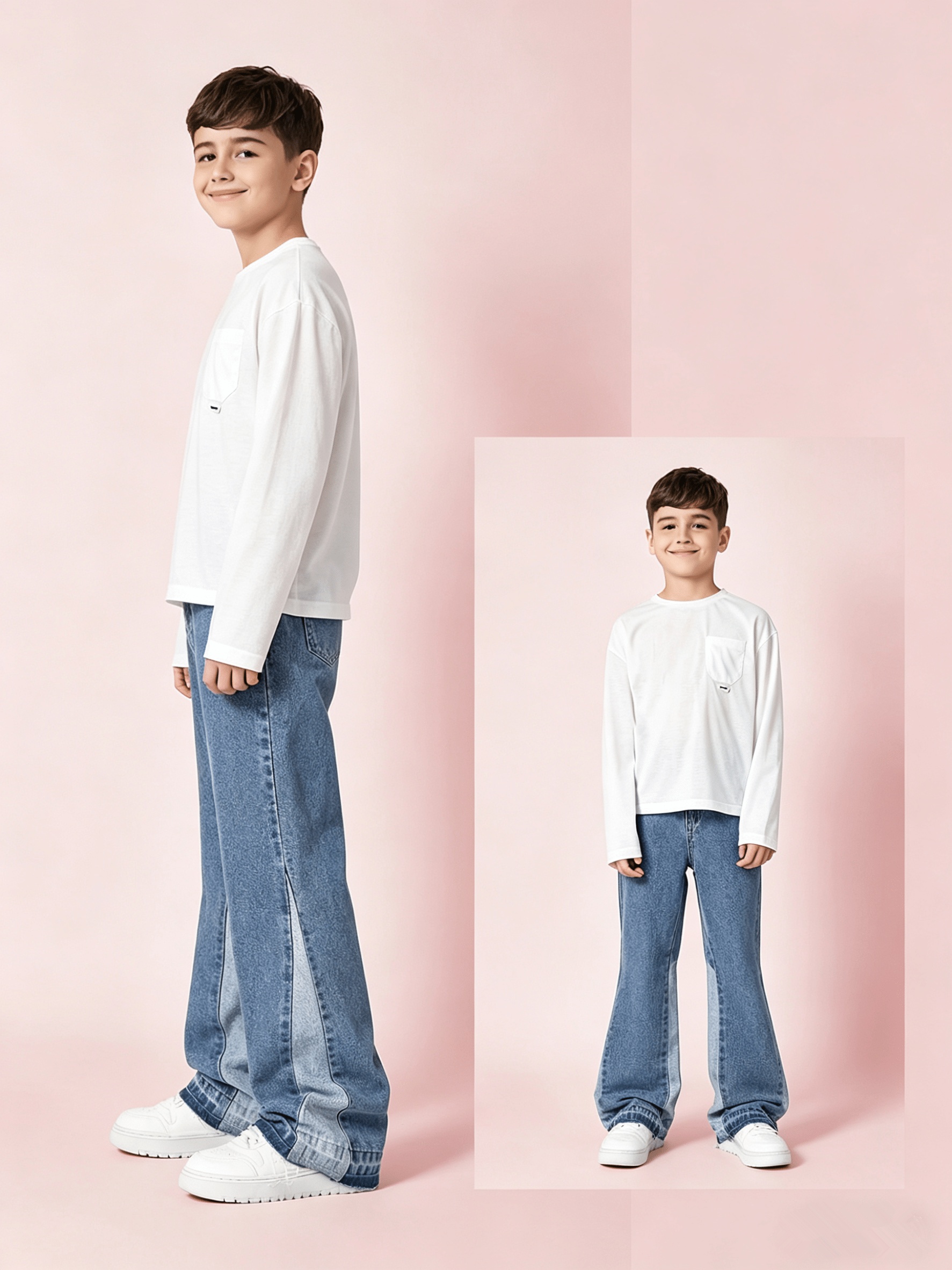 boys spring autumn y2k style denim flared pants - Temu Cyprus