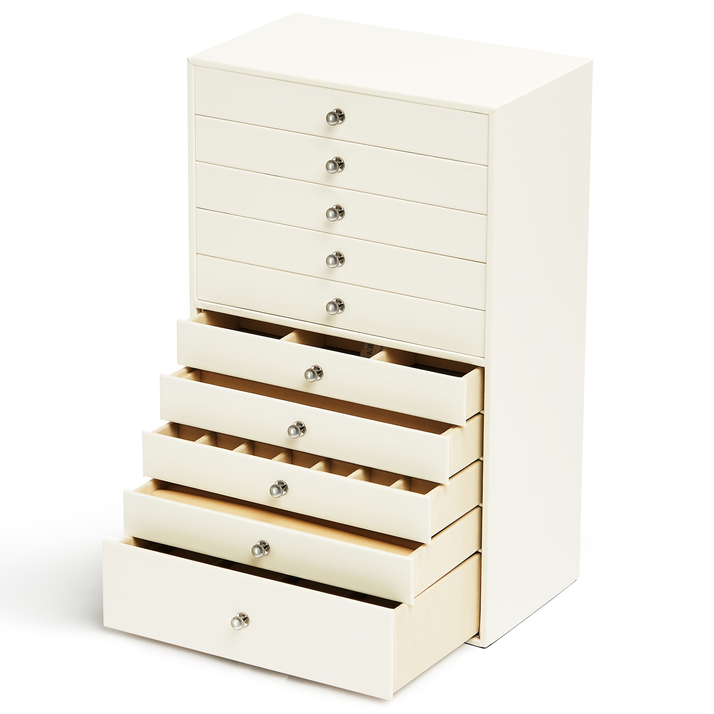 1pc large capacity ten layer velvet jewelry storage cabinet with 10 drawers stylish rectangle design tabletop mounting multipurpose contemporary   gift for mothers day valentines day birthday christmas gift jewelry boxes Product details 11