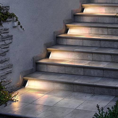 10 led solar light 2 6 12pcs outdoor courtyard staircase landscape light warm light and white light ip65 is very suitable for courtyard lawn stairs streets festivals and other outdoor christmas decorative lighting