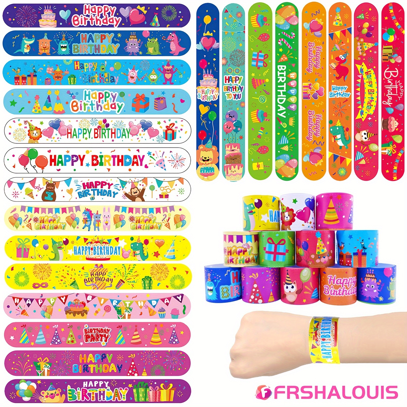 

Frshalouis 66 Pcs Slap Bracelets For Classroom Slap Bracelets For Gifts Party Snap Bracelet Wristband School Teachers Classroom Student Prizes