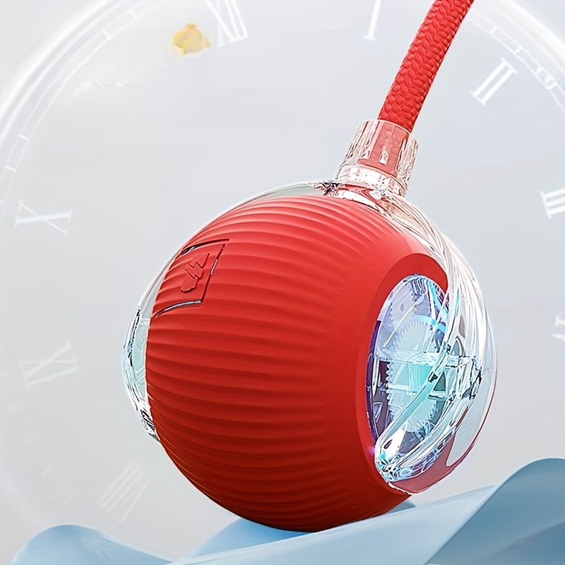 Cat Toy Ball with Tail Rope, Interactive Smart Rolling Ball