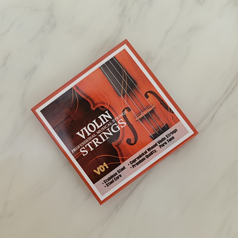 Violin String Set V01 - High-quality Bright Strings, And Wound Strings (g-d-a-e) Suitable For 4/4 3/4 1/2 1/4