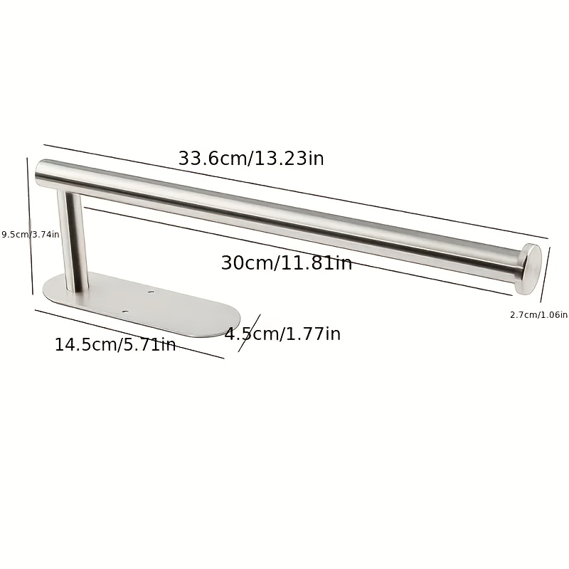 1pc Porta Pañuelos Autoadhesivo - Ideal para Hogar, Cocina y Baño - Montaje en Pared de Acero Inoxidable - Apto para Cocina, Baño y Almacenamiento