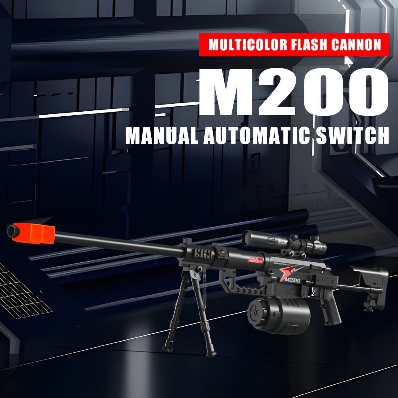 M200 Sniper Gun Electric Gel Jet Ball [7.4V High Speed Continuous Shooting Upgrade G Highly Assembled Toy Manual/automatic Dual Mode Drive Hand Automatic Semi-automatic Full Bullet Firing