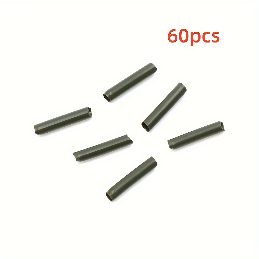 Image of 30pcs/60pcs Carp Fishing Hook Sleeves Ronnie Spinner Rig Swivel Fishing Accessories Carp Bait Boilie Heat Shrink Tube Terminal Tackle