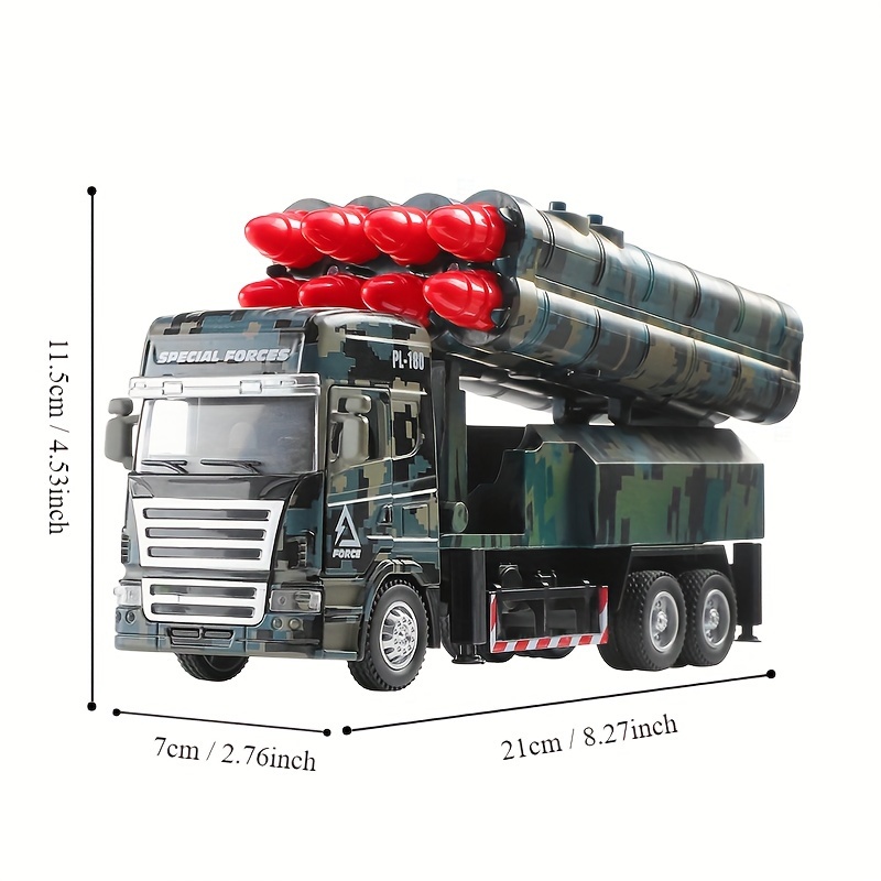 Motor Vehicles Toy Simulation Air Defense Missile Tank Car Military Car  Model Toy Car Alloy Pull Back Boy Toy Car Tracked Tank Launching Missile Toy  Car Metal Toy Car Decoration : 