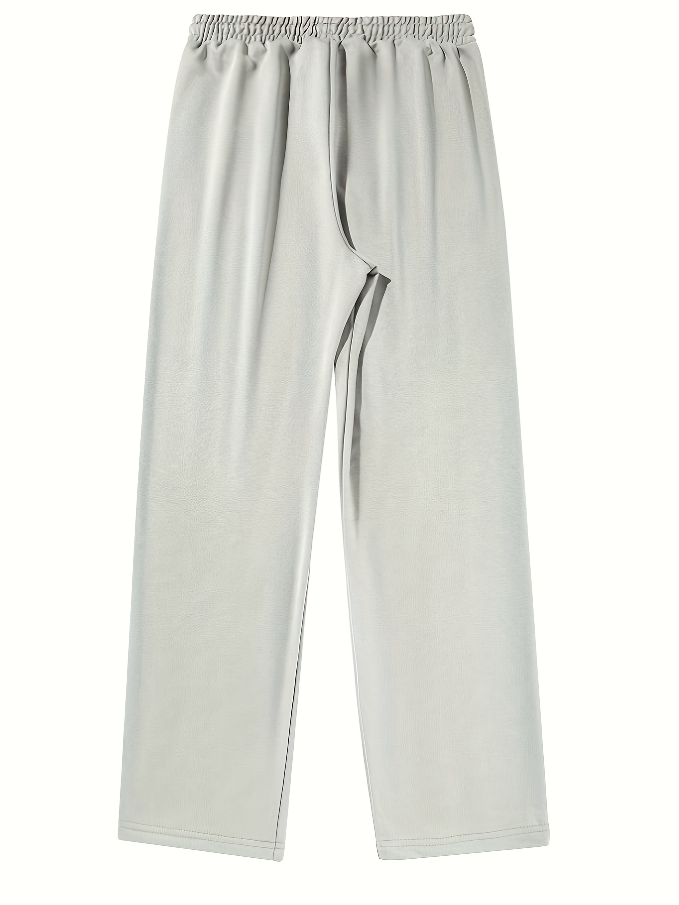Men's Casual Patchwork Knitted Trousers, Slightly Elastic Fabric, Elasticated Waist, Suitable for Outdoor Wear All Year Round.