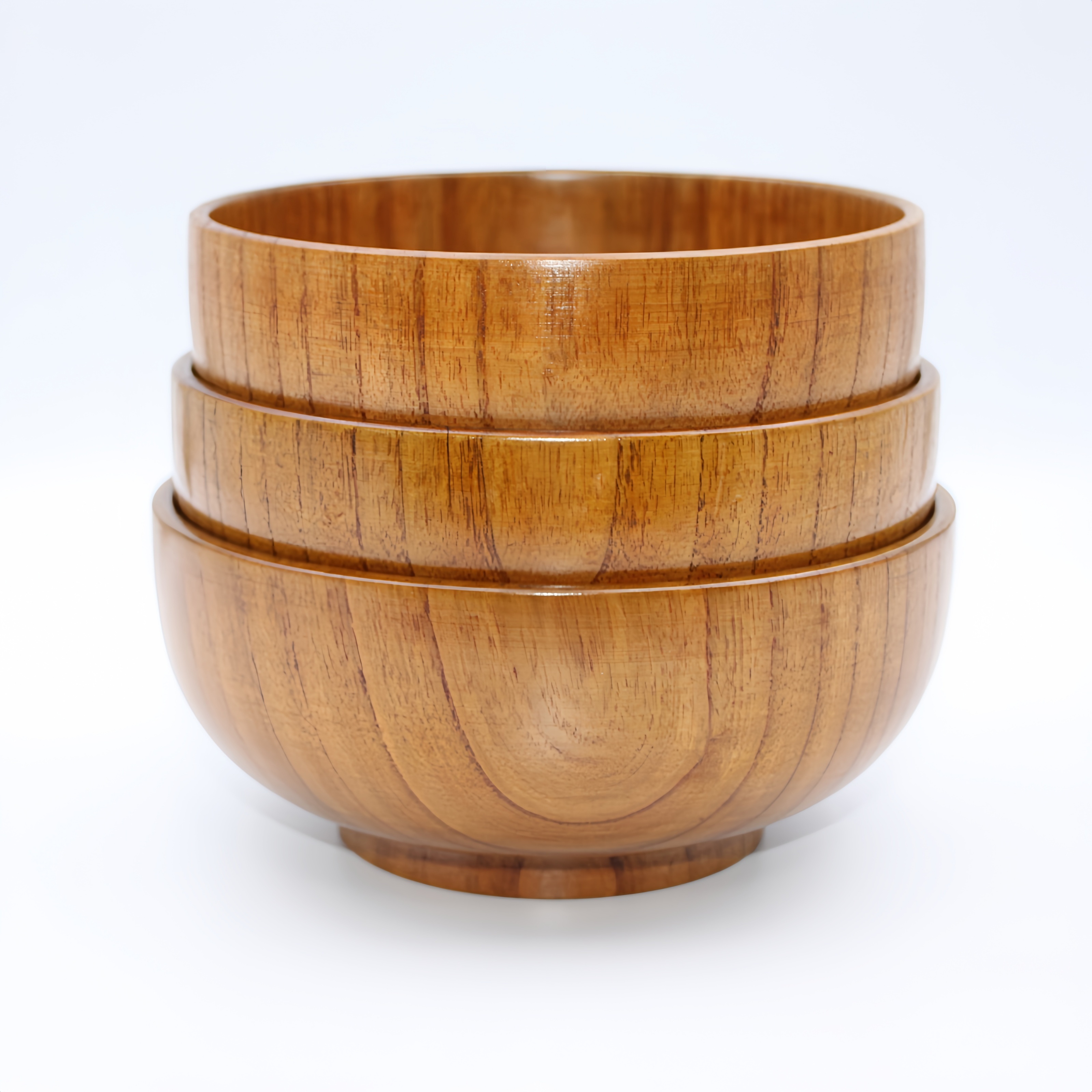 Handgefertigte runde Schalen aus Massivholz, große Holzschüsseln, Nudelschüsseln, Reisschüsseln, Suppenschüsseln, Breischtüchler, Dessert- und Obstsalatschüsseln