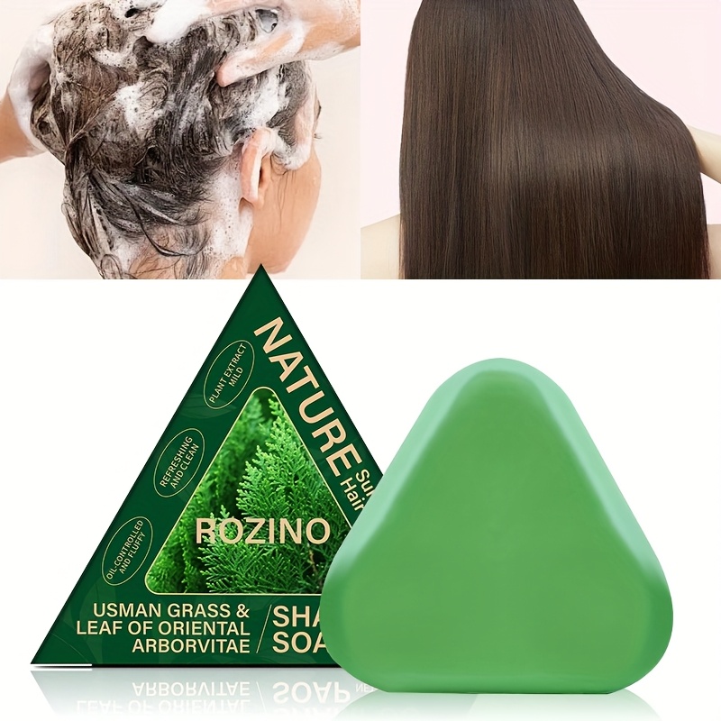 Fluffy Oil-Control Shampoo Bar with Platycladus Orientalis & Usman Grass