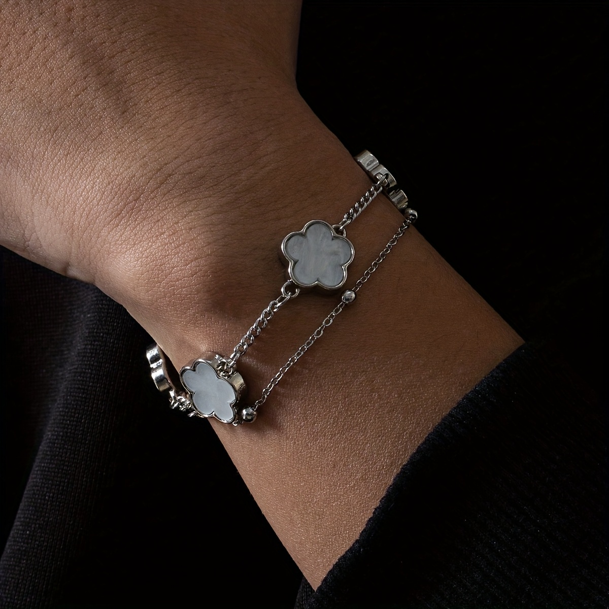 pulseira masculina e estilosa com pingente de para uso diário - presente de aniversário, número aleatório de contas detalhes 4